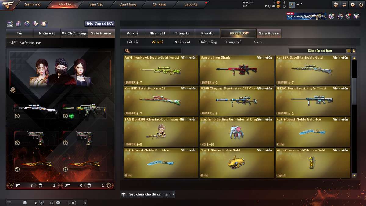 shop acc cf uy tin gia re